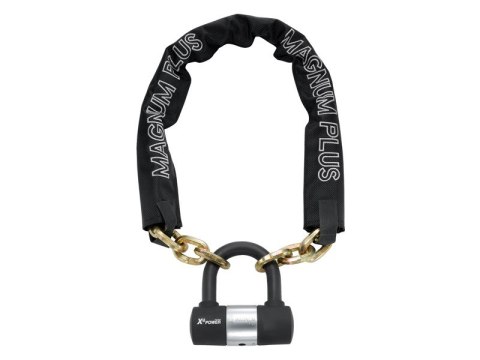 Zapięcie rowerowe MAGNUM 3040 ŁAŃCUCH + MINI U-LOCK - 8mm 85cm - 5 x Klucze z kodem + KŁÓDKA U-LOCK (NEW)