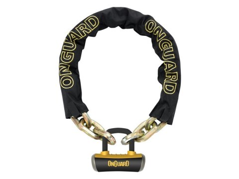 Zapięcie rowerowe ONGUARD BEAST 8016 ŁAŃCUCH + U-LOCK, Wymiary: 110cm x 14mm, 5x Kluczy z kodem + U-LOCK ⌀ 16,8mm (NEW)