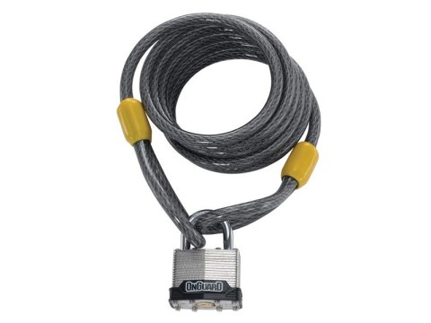 Zapięcie rowerowe ONGUARD DOBERMAN KEY 8033 LINKA SPIRALNA + KŁÓDKA, Wymiary: 185cm x 8mm + KŁÓDKA (NEW)