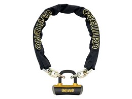 Zapięcie rowerowe ONGUARD MASTIFF 8019 ŁAŃCUCH + U-LOCK, Wymiary: 110cm x 10mm, 5x Kluczy z kodem + U-LOCK ⌀14mm (NEW)