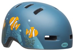 Kask dziecięcy BELL LIL RIPPER clown fish matte gray blue roz. S (48-55 cm) (NEW 2025)