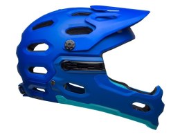 Kask full face BELL SUPER 3R MIPS matte blue bright blue roz. L (58-62 cm) (WYPRZEDAŻ -60%)