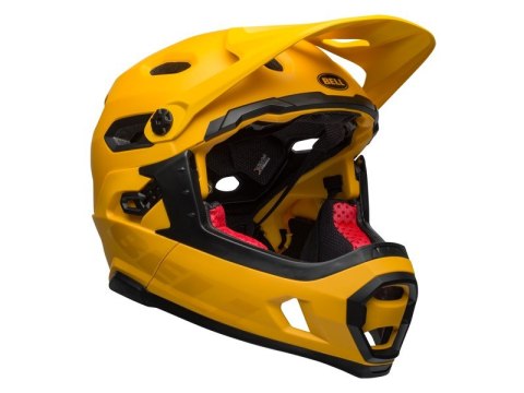 Kask full face BELL SUPER DH SPHERICAL matte gloss yellow black roz. L (58-62 cm) (WYPRZEDAŻ -50%)