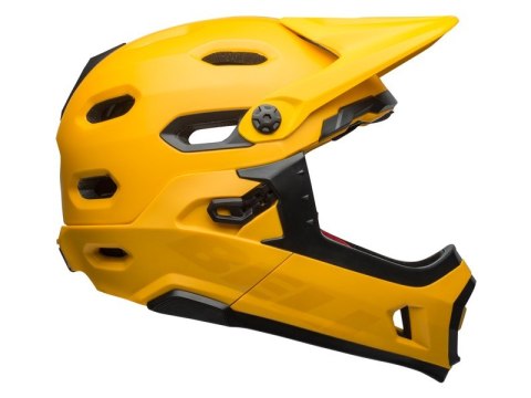 Kask full face BELL SUPER DH SPHERICAL matte gloss yellow black roz. S (52-56 cm) (WYPRZEDAŻ -50%)