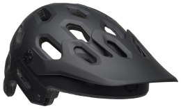 Kask mtb BELL SUPER 3 matte gloss black gray roz. L (58-62 cm) (WYPRZEDAŻ -50%)