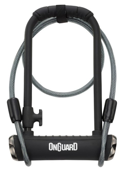 Zapięcie rowerowe ONGUARD PITBULL DT X-SERIES 8005 U-LOCK + CABLE - ⌀14mm, Wymiary: 115mm x 230mm, 5x Kluczy z kodem + LINKA 10m