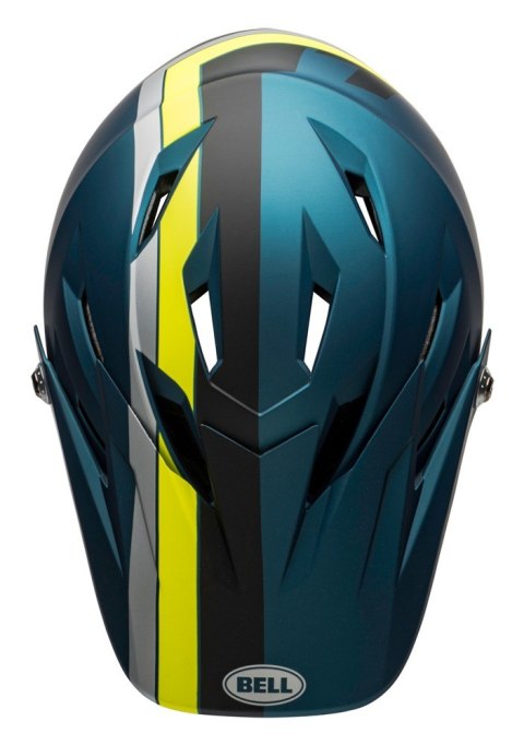 Kask full face BELL SANCTION agility matte blue hi-viz roz. L (58-60 cm)