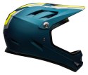Kask full face BELL SANCTION agility matte blue hi-viz roz. M (55-57 cm)