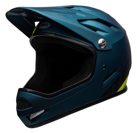 Kask full face BELL SANCTION agility matte blue hi-viz roz. S (52-54 cm)