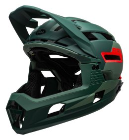 Kask full face BELL SUPER AIR R SPHERICAL matte gloss green infrared roz. L (58-62 cm) (NEW 2025)