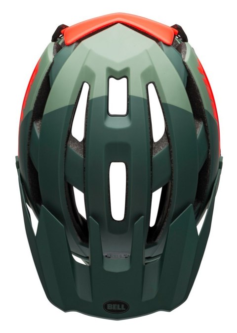 Kask full face BELL SUPER AIR R SPHERICAL matte gloss green infrared roz. L (58-62 cm) (NEW 2025)