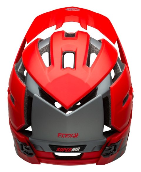 Kask full face BELL SUPER AIR R SPHERICAL matte gloss red gray roz. L (58-62 cm) (WYPRZEDAŻ -50%)