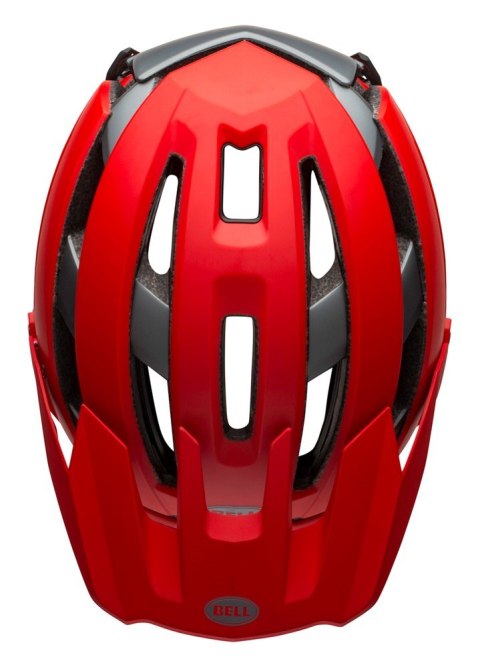 Kask full face BELL SUPER AIR R SPHERICAL matte gloss red gray roz. L (58-62 cm) (WYPRZEDAŻ -50%)