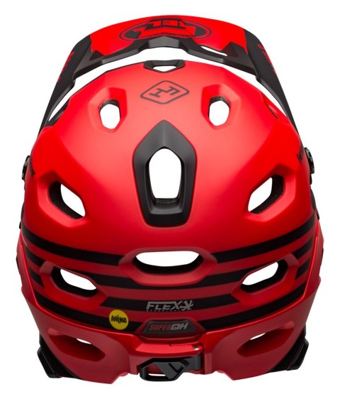 Kask full face BELL SUPER DH SPHERICAL fasthouse matte gloss red black roz. S (52-56 cm) (NEW 2025)