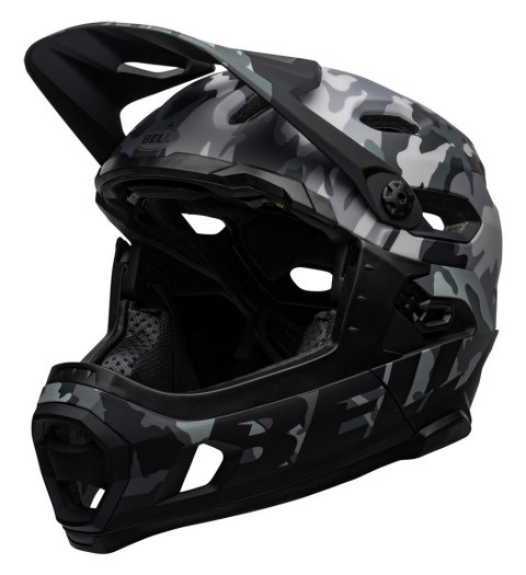 Kask full face BELL SUPER DH SPHERICAL matte gloss black camo roz. M (55-59 cm) (NEW 2025)