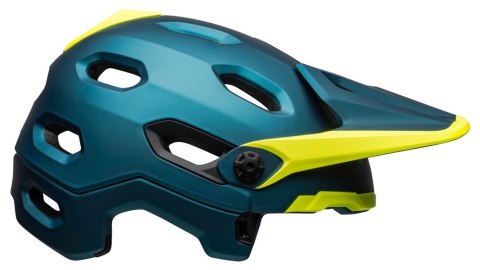 Kask full face BELL SUPER DH SPHERICAL matte gloss blue hi-viz roz. L (58-62 cm) (WYPRZEDAŻ -50%)