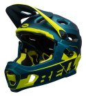 Kask full face BELL SUPER DH SPHERICAL matte gloss blue hi-viz roz. M (55-59 cm) (WYPRZEDAŻ -50%)