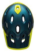 Kask full face BELL SUPER DH SPHERICAL matte gloss blue hi-viz roz. M (55-59 cm) (WYPRZEDAŻ -50%)