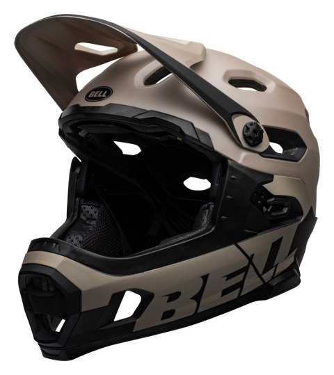 Kask full face BELL SUPER DH SPHERICAL matte gloss sand black roz. L (58-62 cm) (NEW 2025)