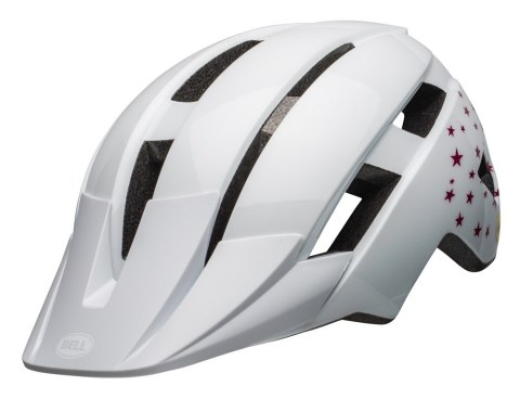 Kask juniorski BELL SIDETRACK II MIPS white stars roz. Uniwersalny (50-57 cm) (NEW 2025)