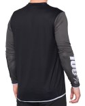 Koszulka męska 100% R-CORE X Jersey długi rękaw black white roz. XXL (WYPRZEDAŻ -50%)