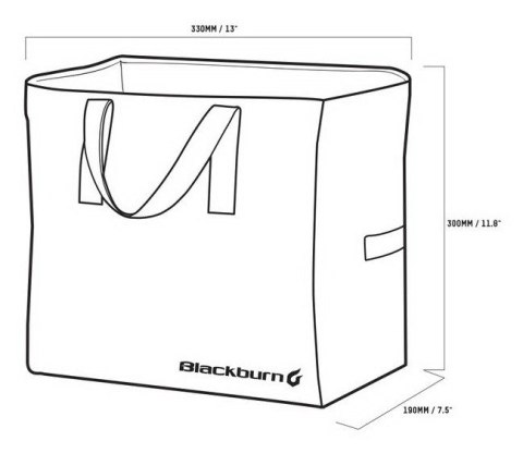 Torba na bagażnik BLACKBURN LOCAL GROCERY PANNIER czarna (NEW).