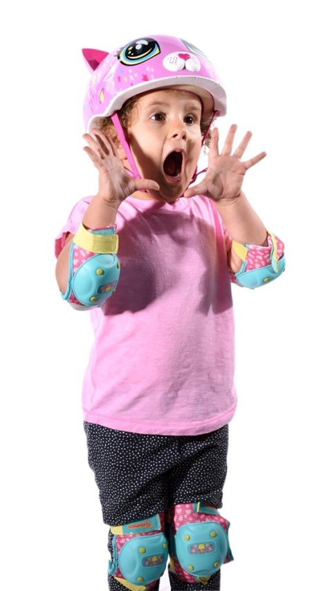 Kask dziecięcy juniorski RASKULLZ ASTRO CAT pink roz. XS TODDLER FS 3+ (48-52 cm) (NEW 2026)