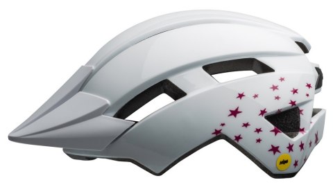 Kask juniorski BELL SIDETRACK II stars gloss white roz. Uniwersalny (50-57 cm) (NEW 2025)