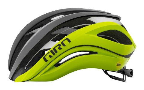 Kask szosowy GIRO AETHER SPHERICAL matte black fade highlight yellow roz. M (55-59 cm) (WYPRZEDAŻ -50%)