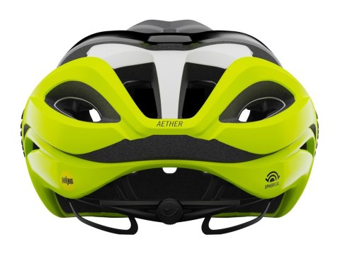 Kask szosowy GIRO AETHER SPHERICAL matte black fade highlight yellow roz. M (55-59 cm) (WYPRZEDAŻ -50%)