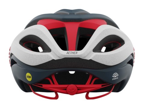 Kask szosowy GIRO AETHER SPHERICAL MIPS matte portaro gray white red roz. M (55-59 cm) (WYPRZEDAŻ -40%)
