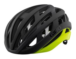 Kask szosowy GIRO HELIOS SPHERICAL matte black fade highlight yellow roz. S (51-55 cm) (WYPRZEDAŻ -50%)