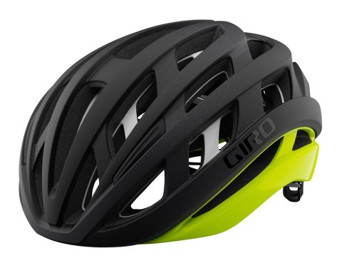 Kask szosowy GIRO HELIOS SPHERICAL matte black fade highlight yellow roz. S (51-55 cm) (WYPRZEDAŻ -50%)