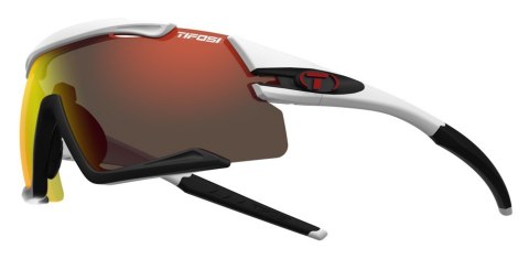 Okulary TIFOSI AETHON CLARION white/black (3szkła 14,5% transmisja światła Clarion Red, 41,4% AC Red, 95,6% Clear) (DWZ)