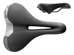 Siodło SELLE ITALIA SPORTOURING T 3 FLOW S (id match S2), Pręty Fec Alloy, Hi-Viz, Żel, 480g (NEW)