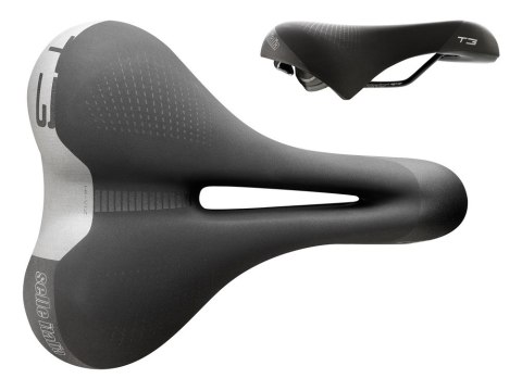Siodło SELLE ITALIA SPORTOURING T 3 FLOW S (id match S2), Pręty Fec Alloy, Hi-Viz, Żel, 480g (NEW)