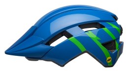 Kask dziecięcy BELL SIDETRACK II strike gloss blue green roz. Uniwersalny (47-54 cm) (NEW 2025)