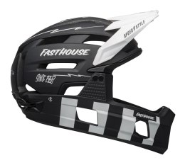 Kask full face BELL SUPER AIR R SPHERICAL matte black white fasthouse roz. S (52-56 cm) (NEW 2025)