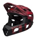 Kask full face BELL SUPER AIR R SPHERICAL matte red black fasthouse roz. L (59-63 cm) (WYPRZEDAŻ -50%)