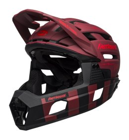 Kask full face BELL SUPER AIR R SPHERICAL matte red black fasthouse roz. L (59-63 cm) (WYPRZEDAŻ -50%)