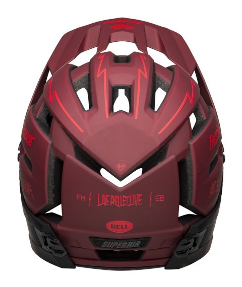 Kask full face BELL SUPER AIR R MIPS SPHERICAL matte red black fasthouse roz. M (55-59 cm)