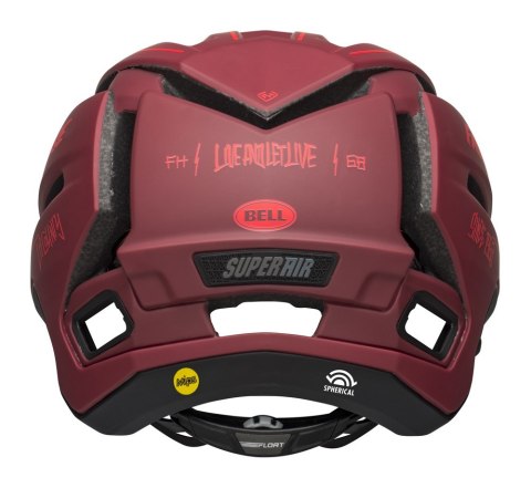 Kask full face BELL SUPER AIR R SPHERICAL matte red black fasthouse roz. S (52-56 cm) (WYPRZEDAŻ -50%)