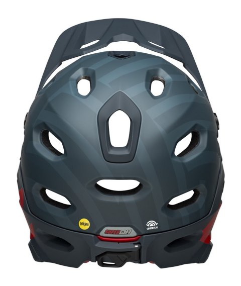 Kask full face BELL SUPER DH SPHERICAL prime matte blue crimson roz. L (59-63 cm) (NEW 2025)
