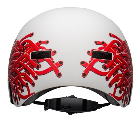 Kask juniorski BELL SPAN matte white eyes roz. XS (49-53 cm) (WYPRZEDAŻ -50%)