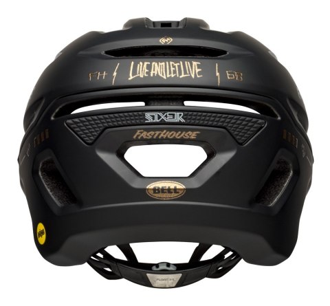 Kask mtb BELL SIXER MIPS fasthouse matte gloss black gold roz. S (52-56 cm) (WYPRZEDAŻ -50%)