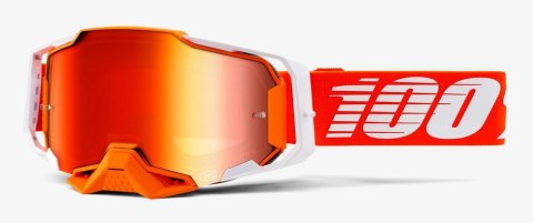 Gogle 100% ARMEGA REGAL Red Mirror Lens (Szyba Czerwona Lustrzana, LT 38%+/-5%) (WYPRZEDAŻ -50%)