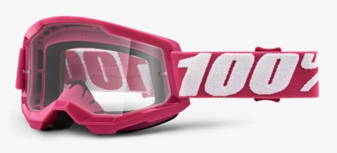 Gogle 100% STRATA 2 FLETCHER (Szyba Przezroczysta Anti-Fog, LT 88%-92%) (WYPRZEDAŻ -50%)