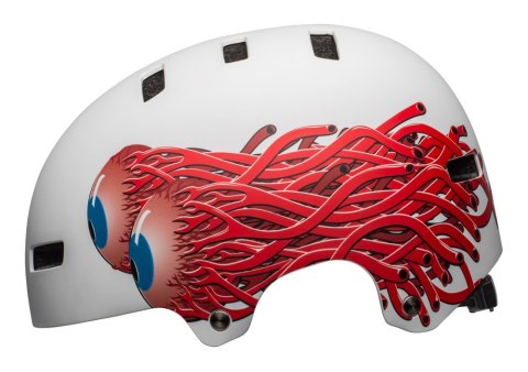 Kask bmx BELL LOCAL matte white eyes roz. L (59-61.5 cm) (WYPRZEDAŻ -50%)