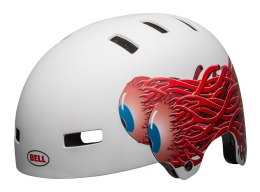 Kask bmx BELL LOCAL matte white eyes roz. S (51-55 cm)