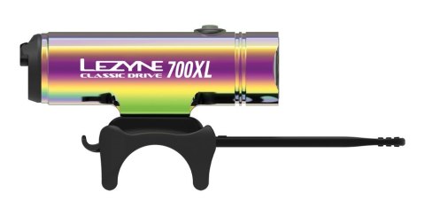 Lampka przednia LEZYNE CLASSIC DRIVE 700XL 700 lumenów, usb neo metallic (WYPRZEDAŻ -50%)